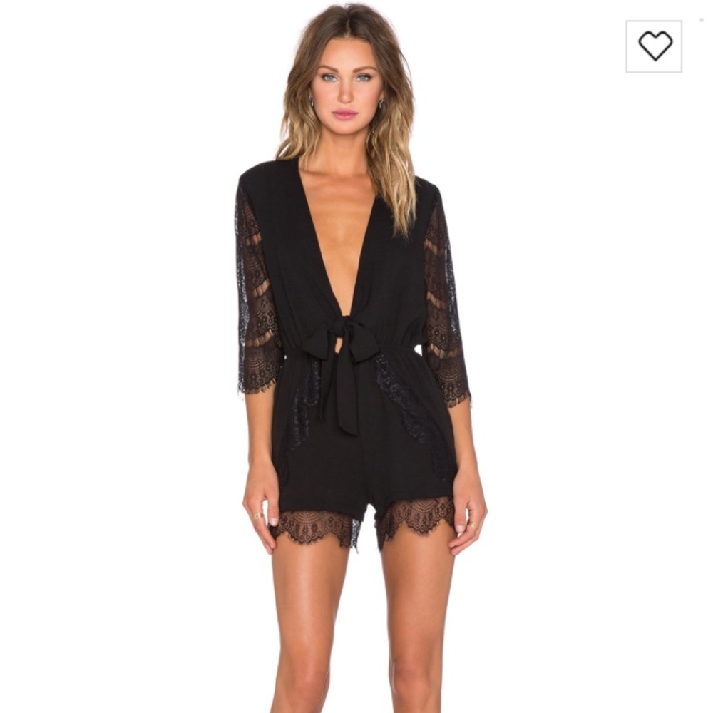 Lucy Paris Romper Deep V